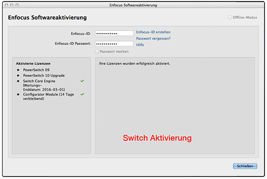 Die Information wird in dem Fenster Über... angezeigt