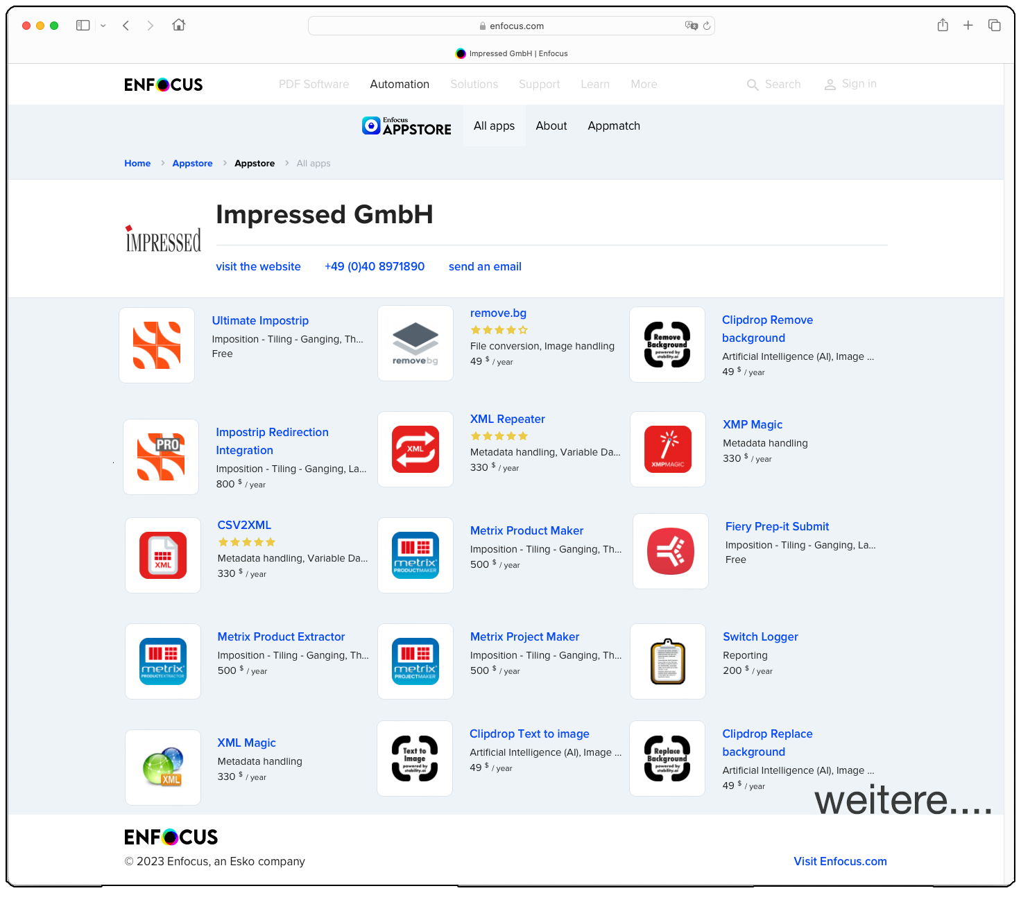 Über den Appstore können kostenlose oder kostenpflichtige App bezogen werden