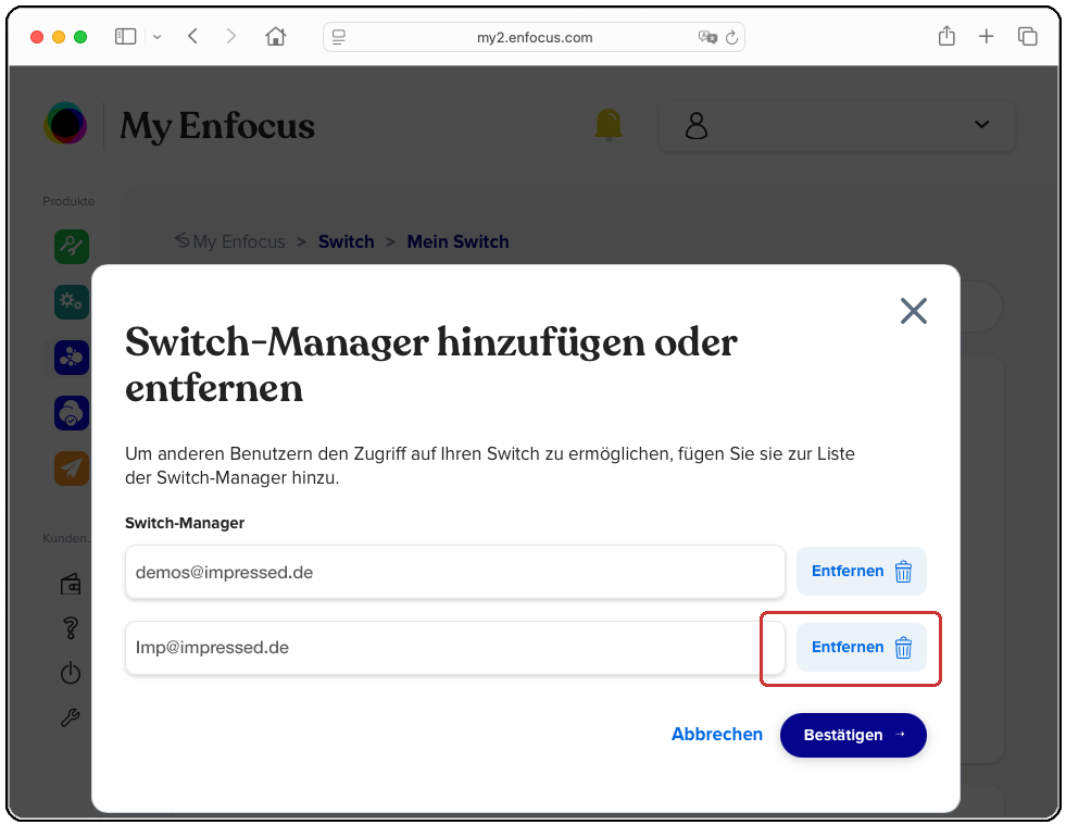 Über den Menüpunkt