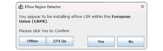 Auswahl der Landesregion, Europa