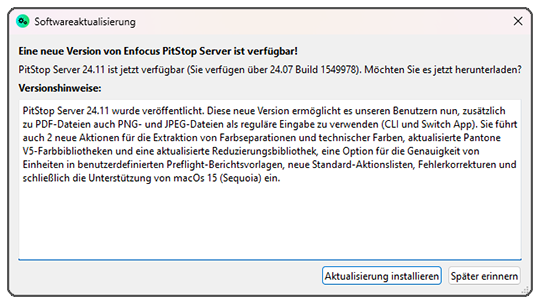Eine neue Version steht als Download bereit