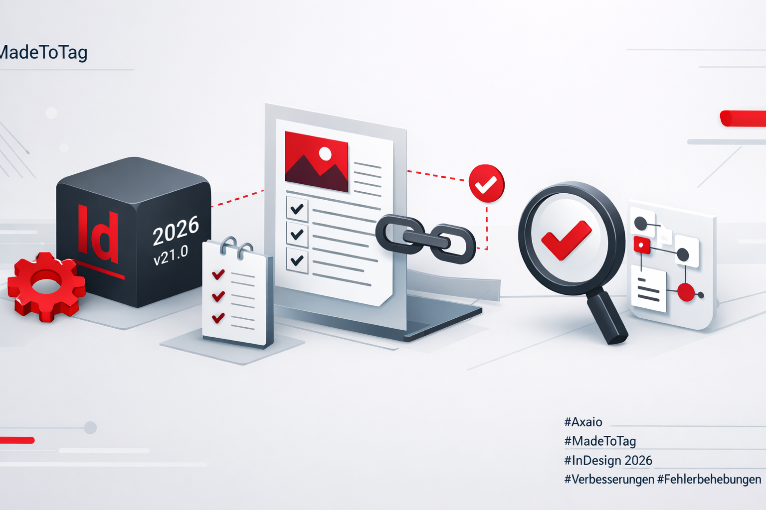 axaio MadeToTag unterstützt Adobe InDesign 2026