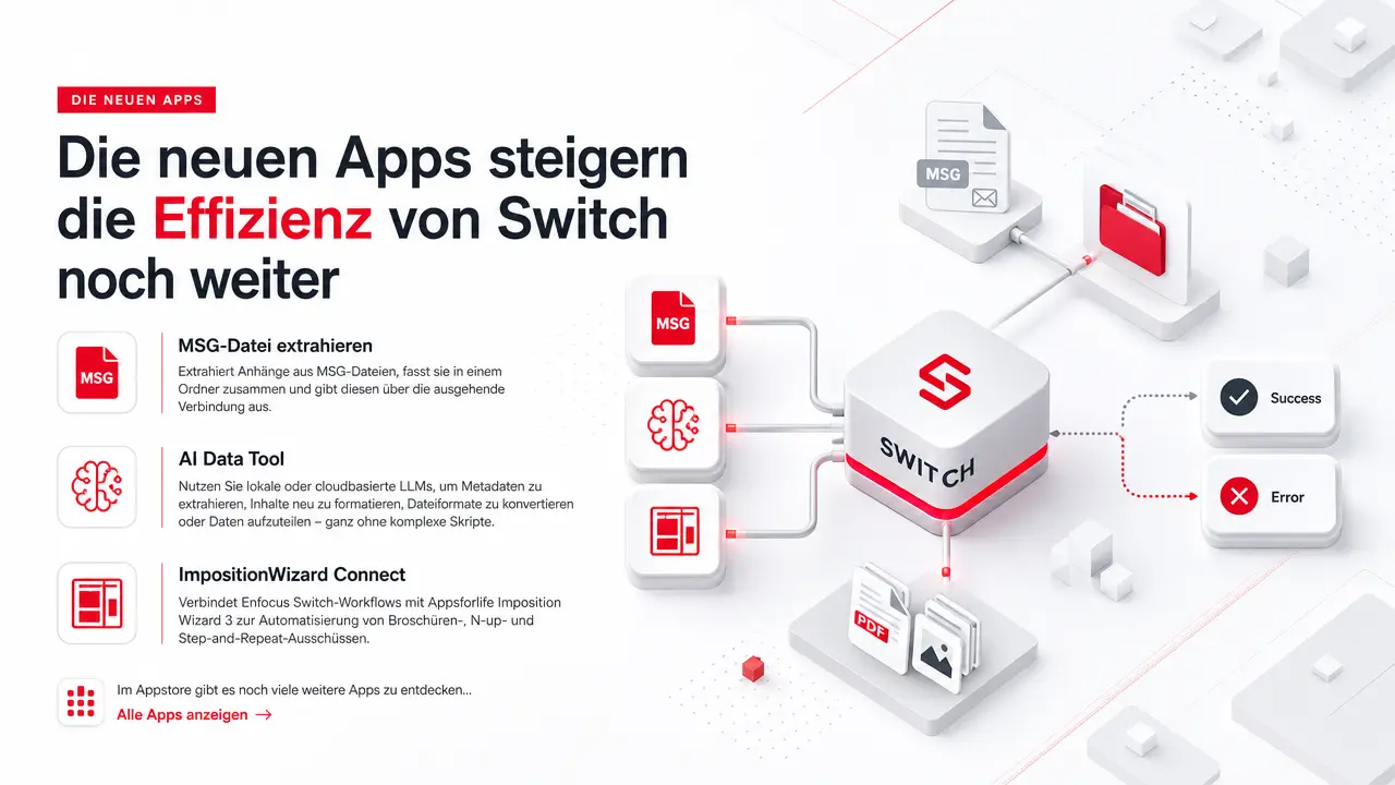 Enfocus Appstore: Drei neue Apps verfügbar